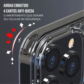 Capa iPhone De Vidro Temperado Transparente - HD Glass