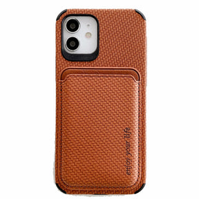 Case iPhone Malha de Silicone Respirável com Carteira Magnética 2 em 1
