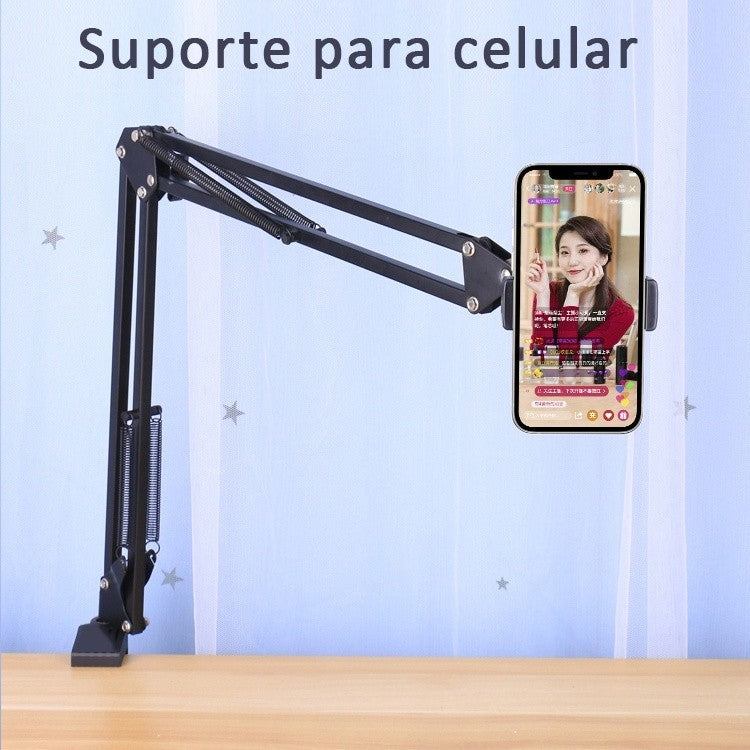 Suporte Pedestal de Mesa Multifuncional para Celular