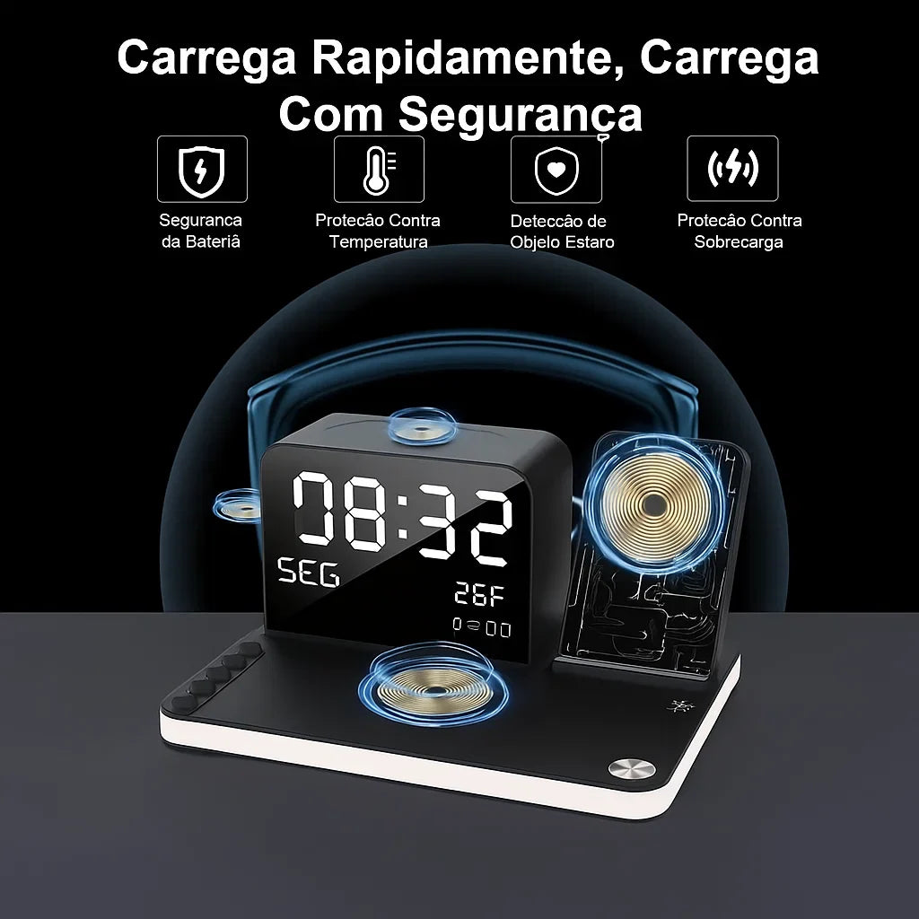 Estação de carregamento 7 em 1 sem fio 30 W